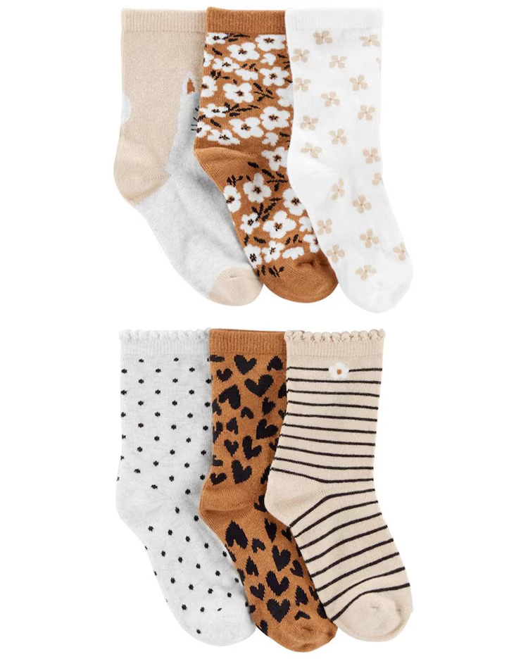 Kit meia infantil 6 pares estampado multicor |