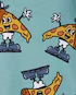 Pijama longo infantil 4 peças pizzas multicor |