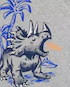 Pijama longo infantil 4 peças listras mescla triceratops multicor |