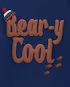Camiseta infantil manga longa bear-y cool azul |