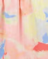 Vestido infantil tie-dye com elástico multicor |