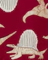 Macacão pijama infantil de dinossauros vermelho |