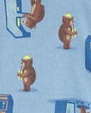 Pijama longo infantil 4 peças ursinhos listras multicor