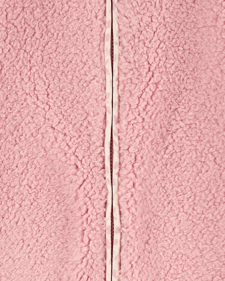 Macacão bebê em sherpa com capuz rosa | Carter's