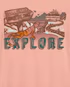Camiseta infantil sunny days rosa |