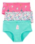 Kit calcinha infantil 3 peças gatinho rosa |